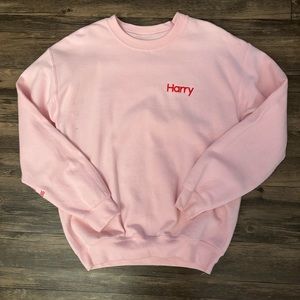 Harry Styles Pink Sweatshirt